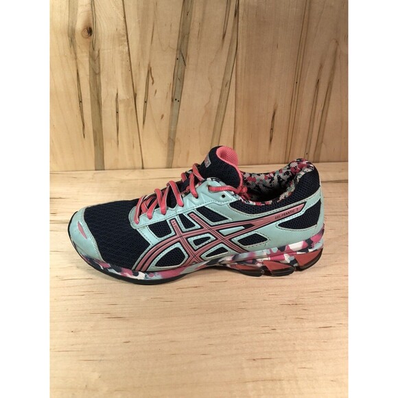 Asics Women’s Sz 8 Gel Frantic 7 Running Shoes T3A6Q Multicolor Indoor Use Only - Picture 7 of 11